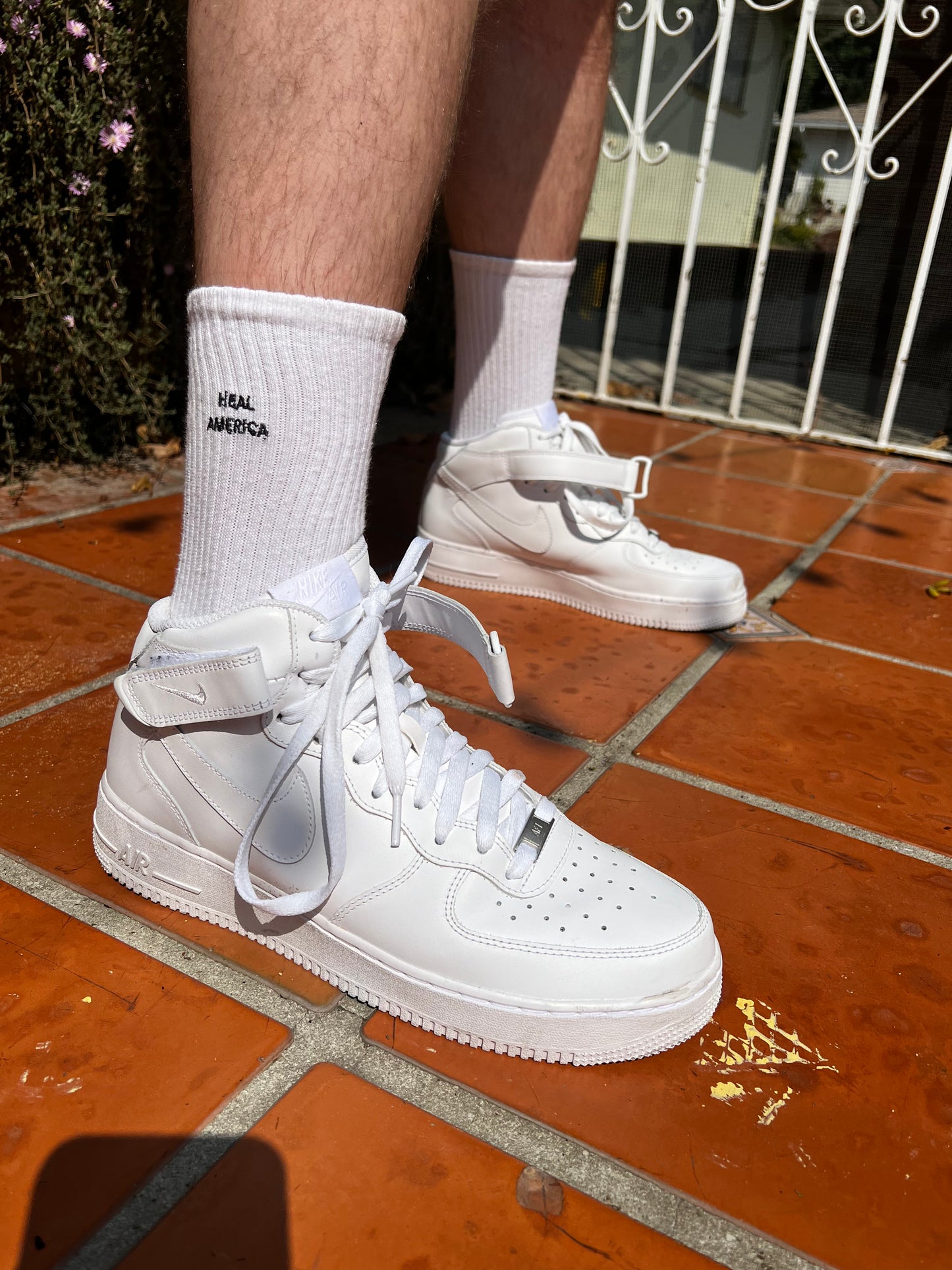 Heal America Socks - White